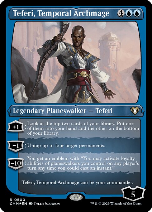 Teferi, Temporal Archmage (500) [Commander Masters]