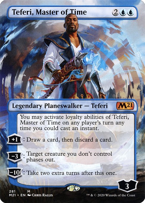 Teferi, Master of Time (281) [Core Set 2021] [Borderless]