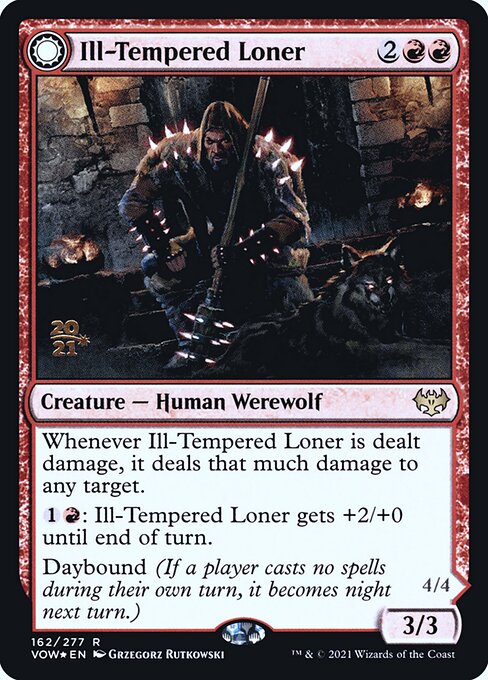 Ill-Tempered Loner // Howlpack Avenger (162s) [Innistrad: Crimson Vow Promos]