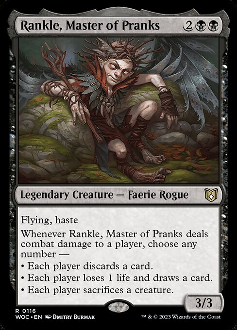 Rankle, Master of Pranks (116) [Wilds of Eldraine Commander]