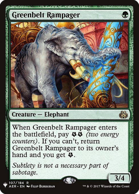 Greenbelt Rampager (AER-107) [The List]