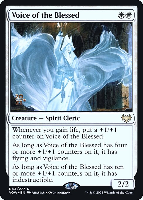 Voice of the Blessed (44s) [Innistrad: Crimson Vow Promos]