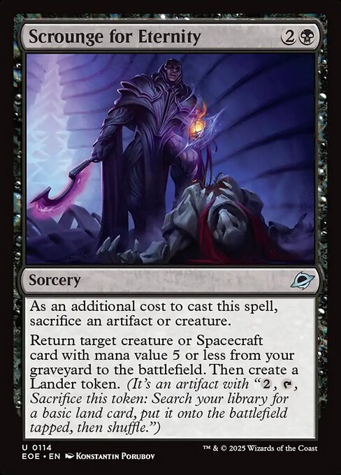 Scrounge for Eternity (114) [Edge of Eternities]