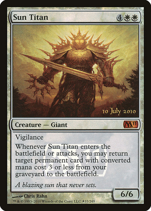 Sun Titan (35★) [Magic 2011 Promos]