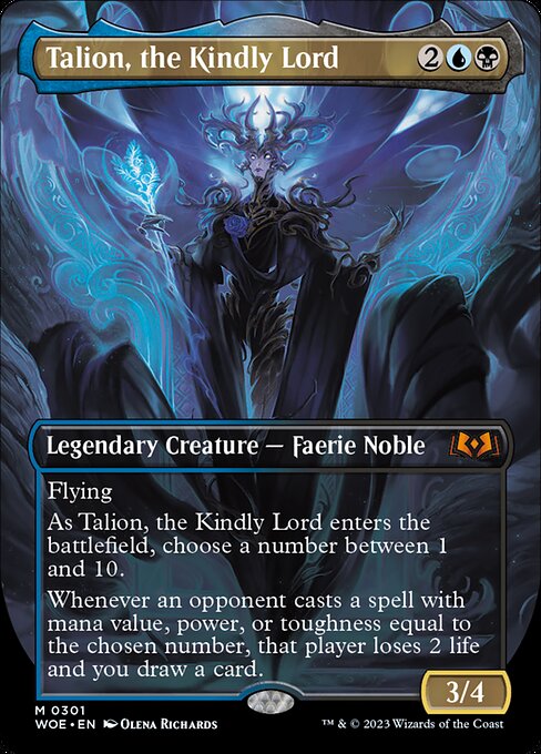 Talion, the Kindly Lord (301) [Wilds of Eldraine] [Borderless]