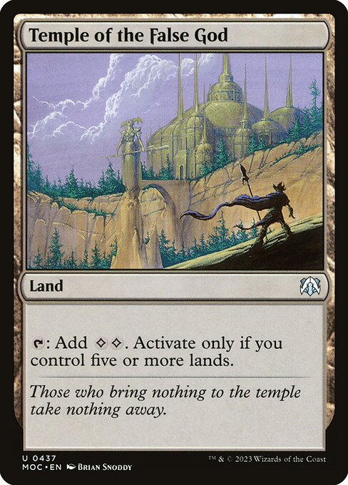 Temple of the False God (437) [March of the Machine Commander]