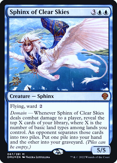 Sphinx of Clear Skies (67s) [Dominaria United Promos]