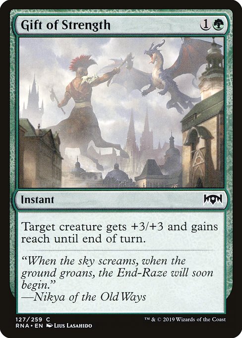 Gift of Strength (127) [Ravnica Allegiance]