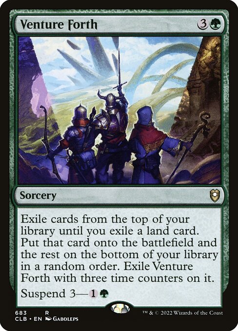 Venture Forth (683) [Commander Legends: Battle for Baldur's Gate]