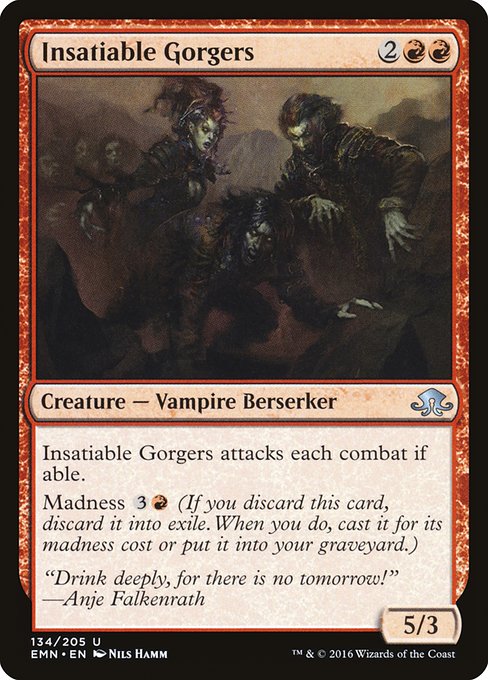 Insatiable Gorgers (134) [Eldritch Moon]