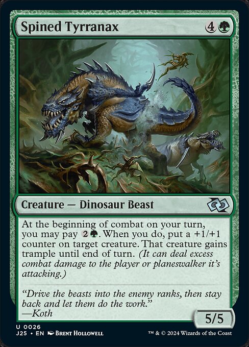 Spined Tyrranax (26) [Foundations Jumpstart]