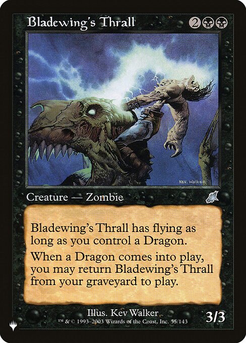 Bladewing's Thrall (SCG-55) [The List]