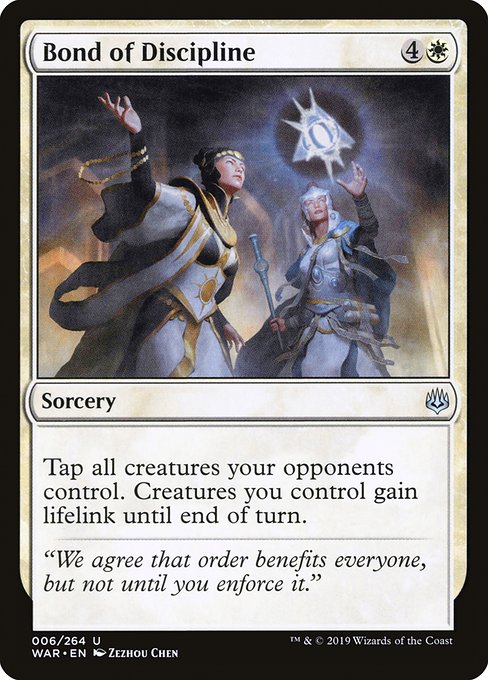 Bond of Discipline (6) [War of the Spark]