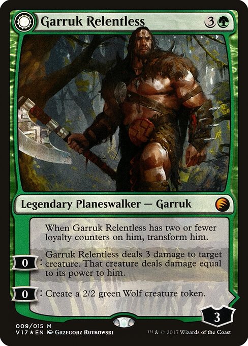 Garruk Relentless // Garruk, the Veil-Cursed (9) [From the Vault: Transform]