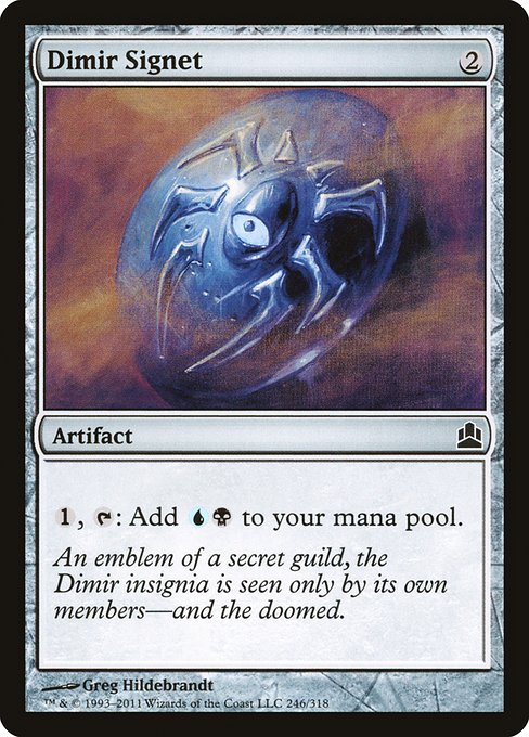 Dimir Signet (246) [Commander 2011]