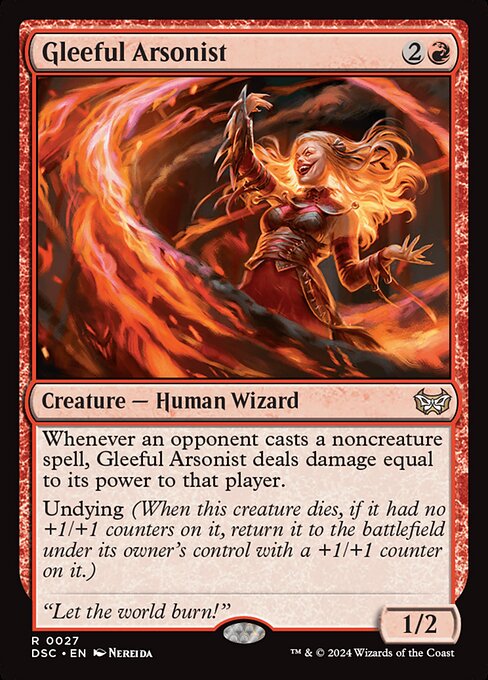 Gleeful Arsonist (27) [Duskmourn: House of Horror Commander]