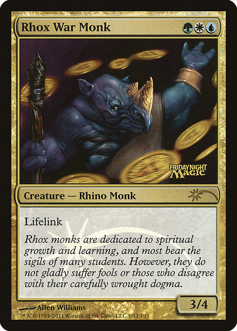 Rhox War Monk (6) [Friday Night Magic 2011]