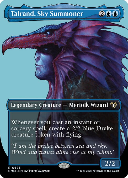 Talrand, Sky Summoner (673) [Commander Masters] [Borderless]