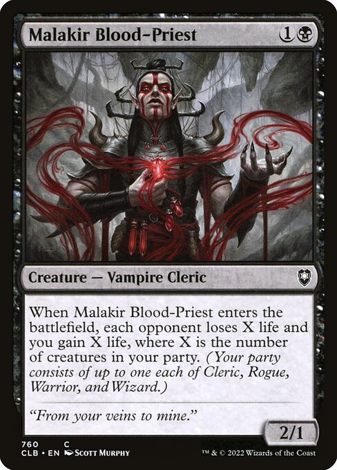 Malakir Blood-Priest (760) [Commander Legends: Battle for Baldur's Gate]