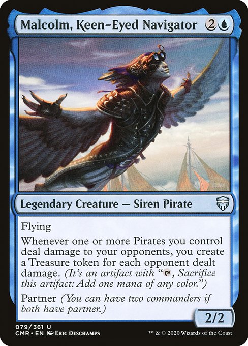Malcolm, Keen-Eyed Navigator (79) [Commander Legends]