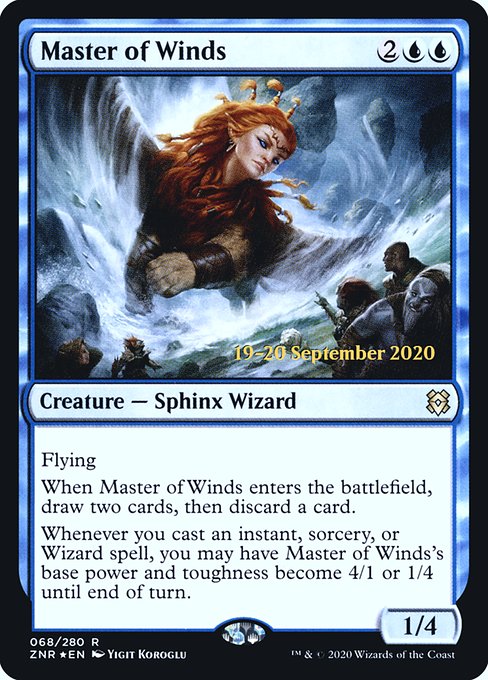 Master of Winds (68s) [Zendikar Rising Promos]