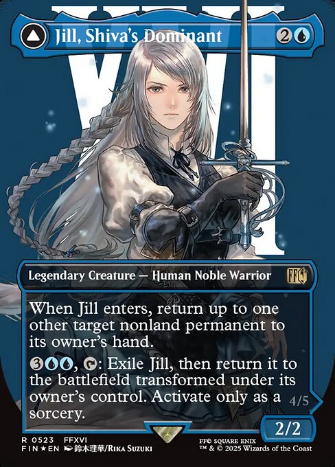 Jill, Shiva's Dominant // Shiva, Warden of Ice (523) [Final Fantasy]