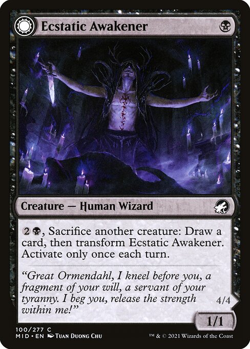 Ecstatic Awakener // Awoken Demon (100) [Innistrad: Midnight Hunt]