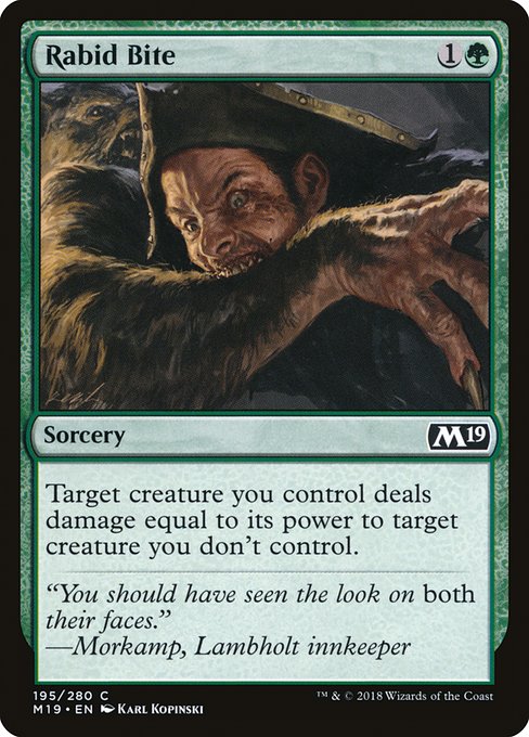 Rabid Bite (195) [Core Set 2019]