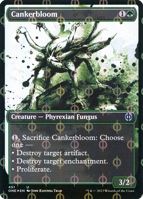 Cankerbloom (451) [Phyrexia: All Will Be One] [Showcase]
