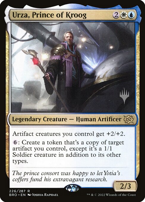 Urza, Prince of Kroog (226p) [The Brothers' War Promos]