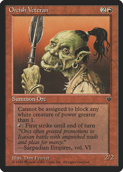 Orcish Veteran (62b) [Fallen Empires]
