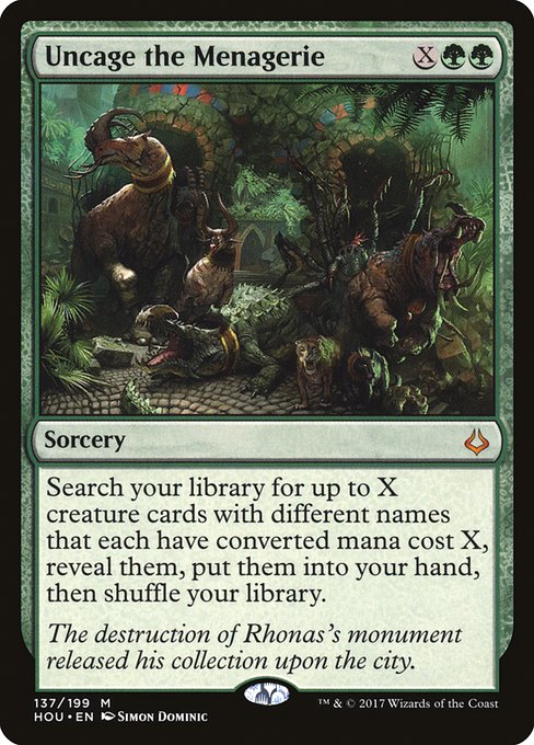 Uncage the Menagerie (137) [Hour of Devastation]