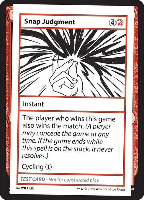 Snap Judgment (999-SJ) [Mystery Booster 2]
