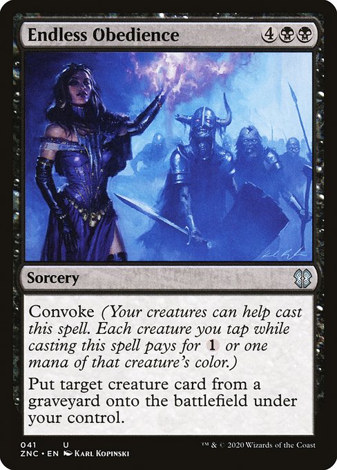 Endless Obedience (41) [Zendikar Rising Commander]