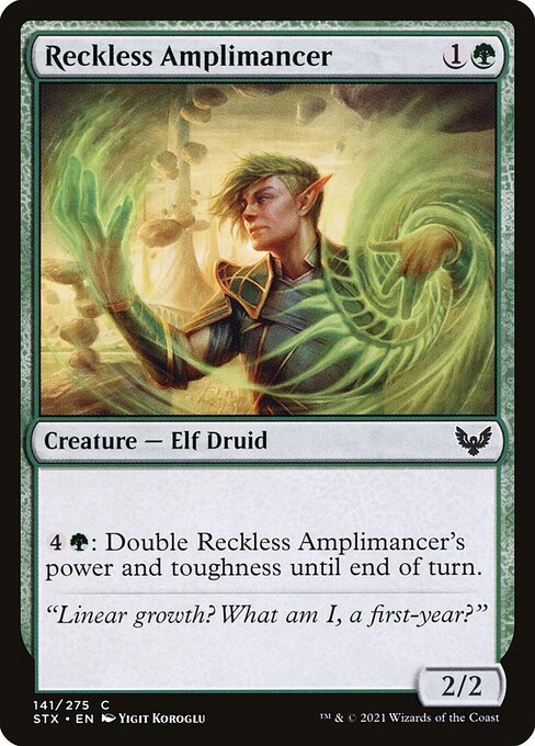 Reckless Amplimancer (141) [Strixhaven: School of Mages]