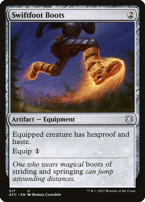 Swiftfoot Boots (217) [Forgotten Realms Commander]