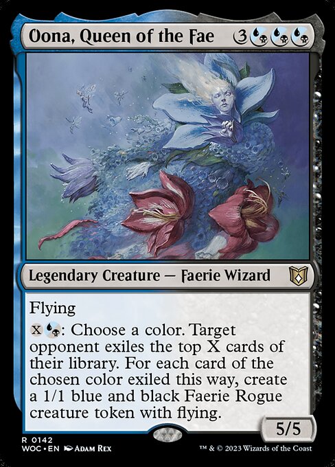 Oona, Queen of the Fae (142) [Wilds of Eldraine Commander]