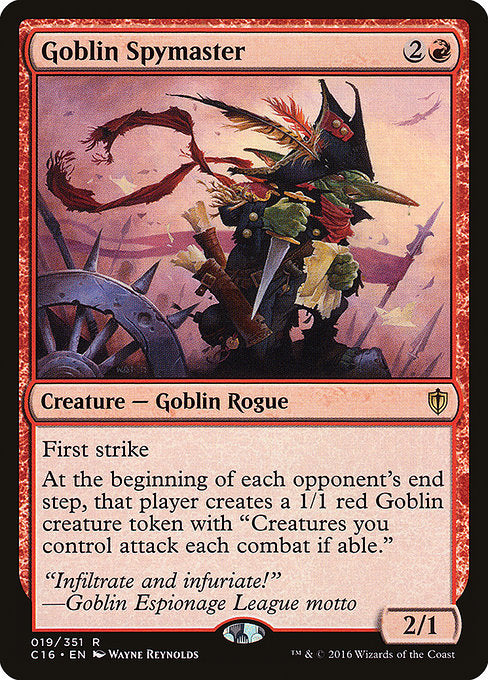 Goblin Spymaster (19) [Commander 2016]