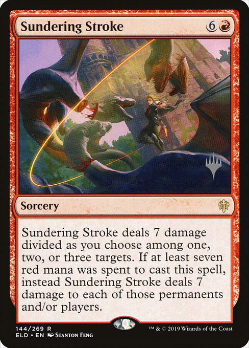 Sundering Stroke (144p) [Throne of Eldraine Promos]