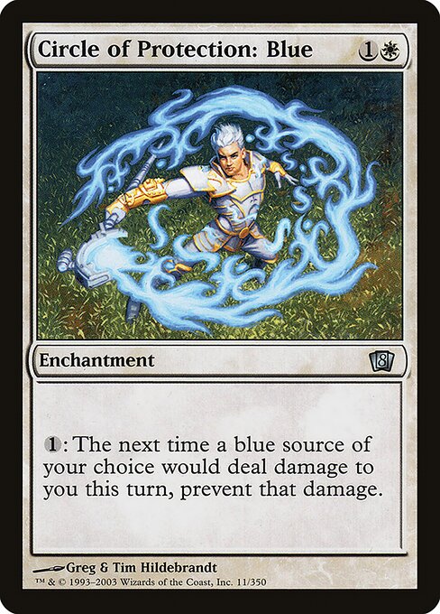 Circle of Protection: Blue (11★) [Eighth Edition]