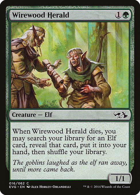 Wirewood Herald (16) [Duel Decks Anthology: Elves vs. Goblins]
