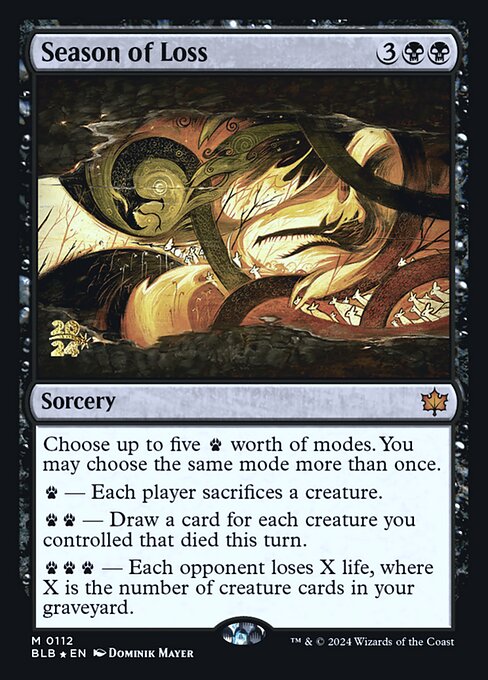 Season of Loss (112s) [Bloomburrow Promos]