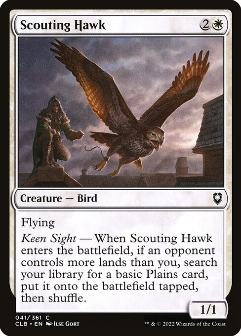 Scouting Hawk (41) [Commander Legends: Battle for Baldur's Gate]
