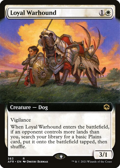 Loyal Warhound (363) [Adventures in the Forgotten Realms] [Extended Art]