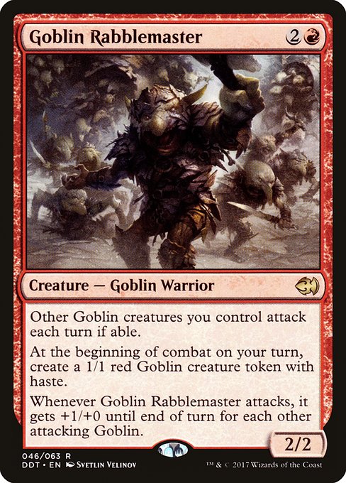 Goblin Rabblemaster (46) [Duel Decks: Merfolk vs. Goblins]