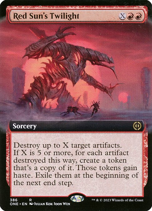 Red Sun's Twilight (386) [Phyrexia: All Will Be One] [Extended Art]
