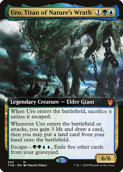 Uro, Titan of Nature's Wrath (343) [Theros Beyond Death] [Extended Art]