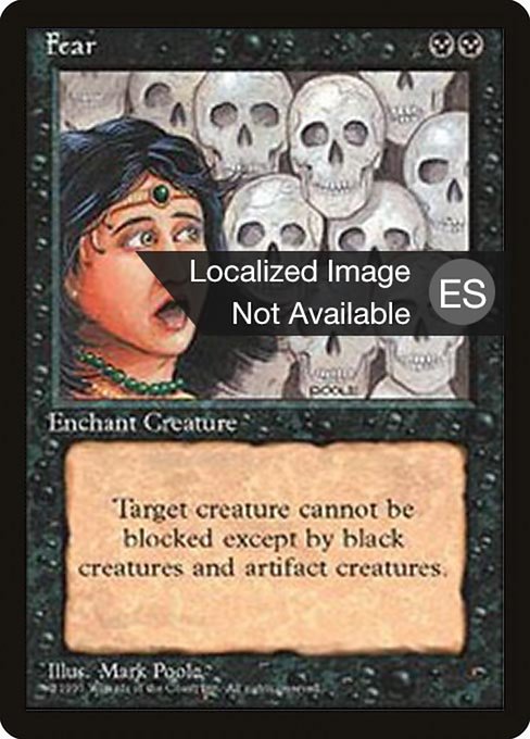 Fear (137) [Fourth Edition Foreign Black Border]