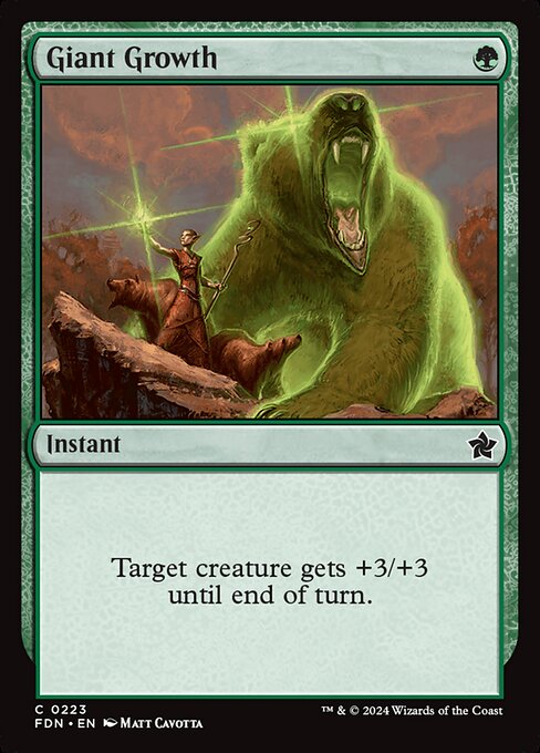 Giant Growth (223) [Foundations]