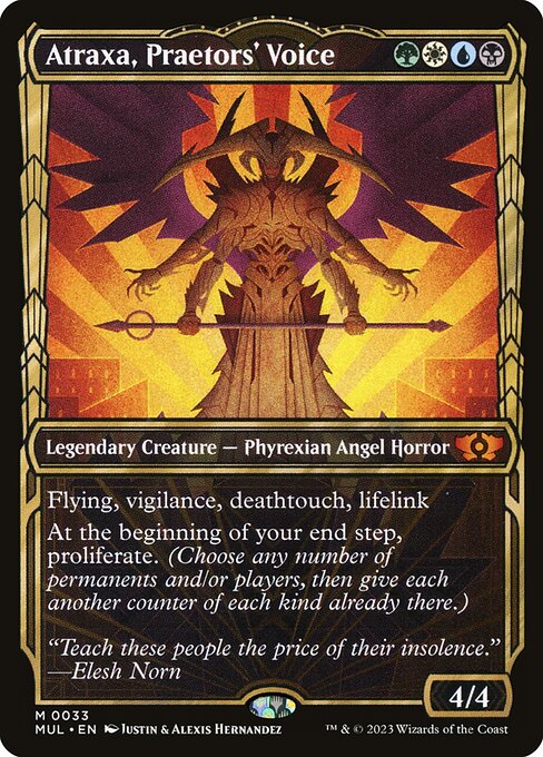 Atraxa, Praetors' Voice (33) [Multiverse Legends] [Showcase]